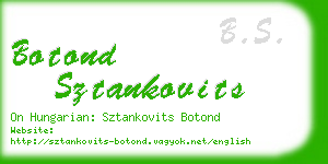 botond sztankovits business card